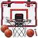 VROGTIK Indoor Basketball Hoop for Kids with Red Led Lights Mini Basketball Hoop with Scoreboard Over The Door Basketball Hoops Birthday Gifts for Kid Basketball Toys for 412 Year Old Boys Girls - Image 2