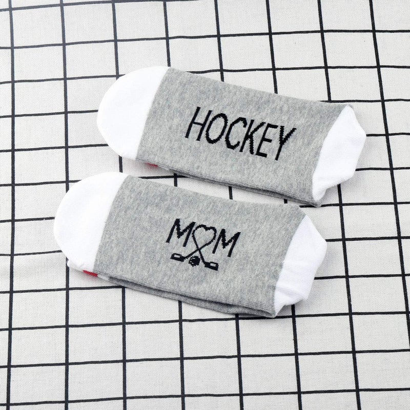 MBMSO 2 Pairs Hockey Mom Socks Hockey Mom Gifts for Women Hockey Novelty Socks Hockey Player Gifts for Mom - Image 5
