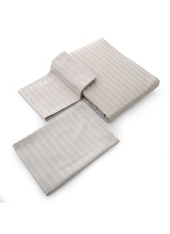 MEHALLA Fitted Sheet Set - Satin Stripe 1cm - Queen Light Grey-100% Egyptian Cotton - pzsku/Z3A868C00AA9D9BF328A2Z/45/_/1709455298/416f14c6-bf39-4d93-9fb8-ecb4d695b13f