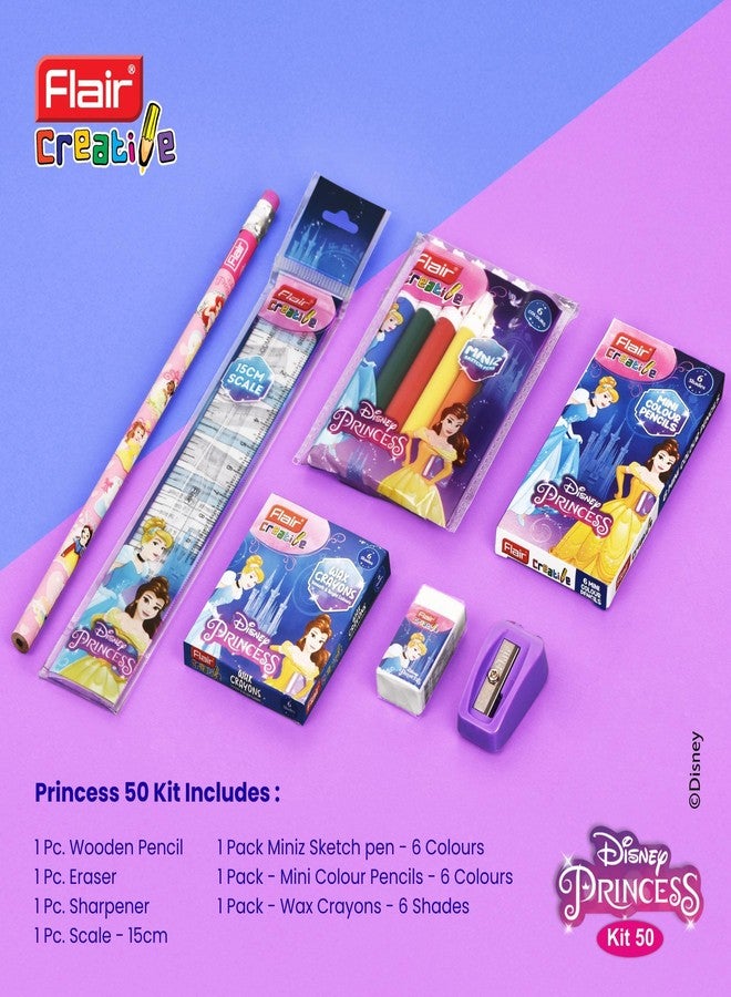 Flair Creative Series Disney Themed Stationery Kits | Marvel Avengers, Mickey Mouse & Disney Princess | Smart Kit for Your Creative Need & Fun Learning | Ideal Gift Items for Kids | Pack of 3 Kits - Image 5
