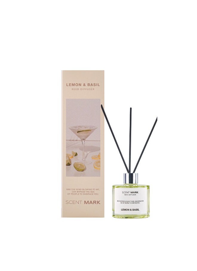  لیتوس  - معطر منزل فاخر، اعواد تعطير، ريحان الليمون (إشراقة الأعشاب الحمضية)، 50 مل - Image 1