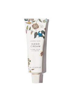RANAVAT BOTANICS RANAVAT Restoring Hand Cream - Daily Hand Lotion for Dry Hands with Damask Rose - Hydrates with Almond Oil & Vitamin E (1.7 oz) 