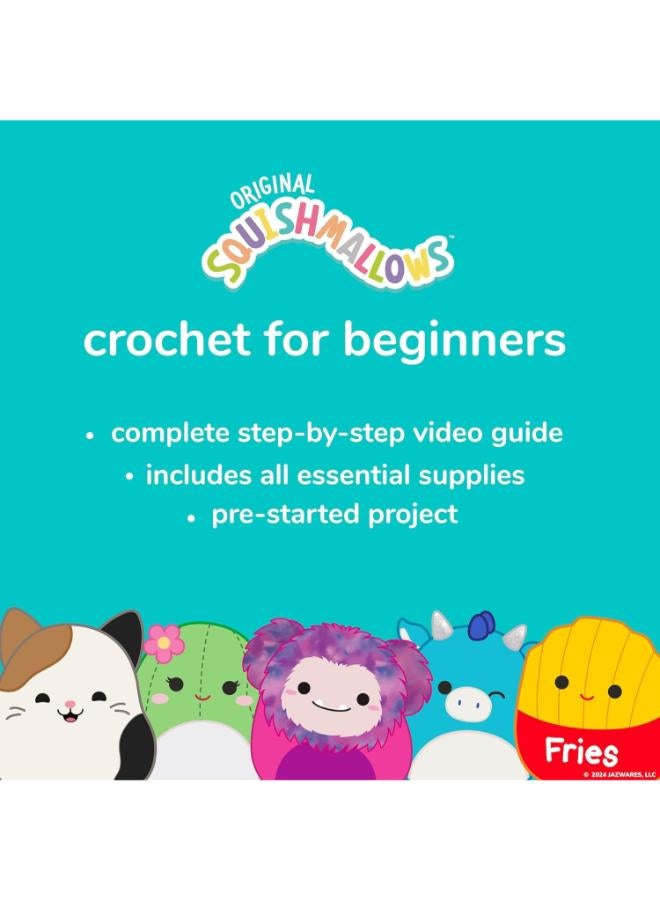 Squishmallows Squishmallow Original Omar The Bear Crochet Kit, Includes Yarn, Crochet Hook, Starter Hooks, Step-by-Step Tutorials, Exclusive Crochet Kit for Beginners, DIY Craft, Crochet Kits, Great Teen Gifts - Image 5