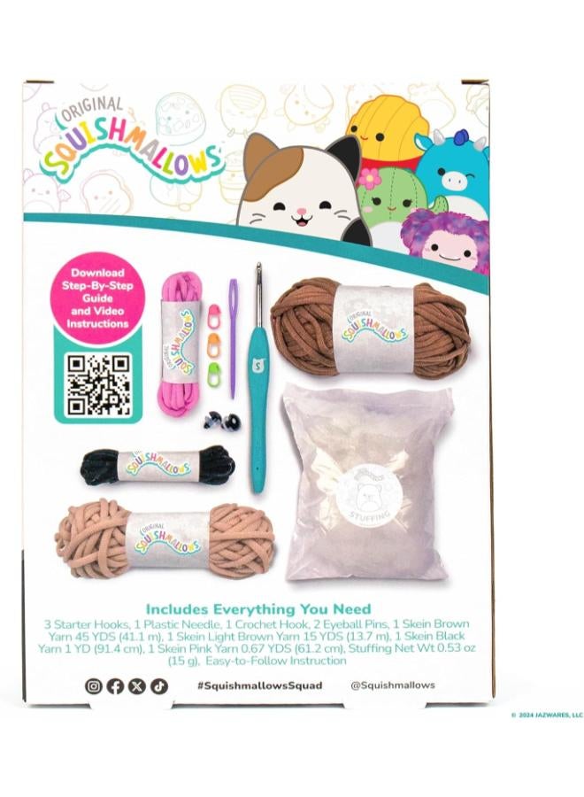 Squishmallows Squishmallow Original Omar The Bear Crochet Kit, Includes Yarn, Crochet Hook, Starter Hooks, Step-by-Step Tutorials, Exclusive Crochet Kit for Beginners, DIY Craft, Crochet Kits, Great Teen Gifts - Image 2