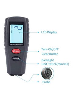 PROMASS Paint Thickness Gauge | Best Digital Meter for Automotive Coating Thickness r | High Contrast Backlight LCD | Resolution 2mils | Auto Power Off | Auto Digital Calibration Data Hold Mini Size  - Image 2