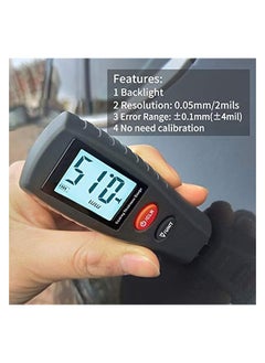PROMASS Paint Thickness Gauge | Best Digital Meter for Automotive Coating Thickness r | High Contrast Backlight LCD | Resolution 2mils | Auto Power Off | Auto Digital Calibration Data Hold Mini Size  - Image 3