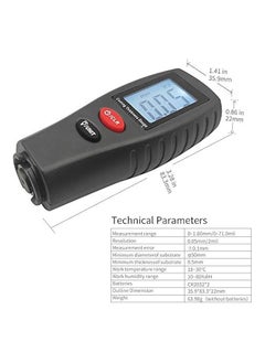 PROMASS Paint Thickness Gauge | Best Digital Meter for Automotive Coating Thickness r | High Contrast Backlight LCD | Resolution 2mils | Auto Power Off | Auto Digital Calibration Data Hold Mini Size  - Image 5