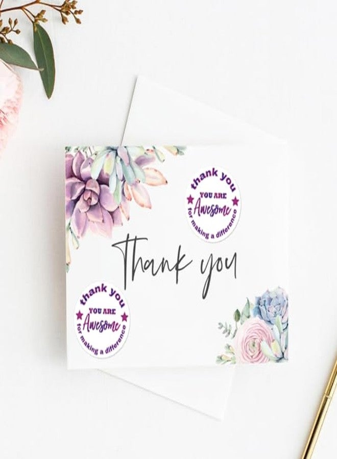 Besttile You are Awesome Stickers 2 Inch Kudos Appreciation Stickers,You Rock,You are Amazing,Thank You for Making a Difference Label for Students,Heathcare Worker,Nurses,Volunteer,Teachers Team,Employee. - Image 3