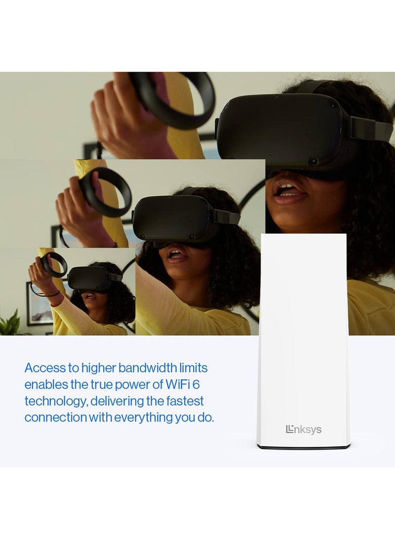 لينكسيس أطلس برو 6 فيلوب ثنائي النطاق شبكة منزلية كاملة واي فاي 6 نظام AX5400 راوتر واي فاي، موسع، معزز بتغطية تصل إلى 5400 قدم مربع، سرعة أسرع 4x لأكثر من 60 جهازًا، عبوة من قطعتين، أبيض، MX5502-ME - Image 3