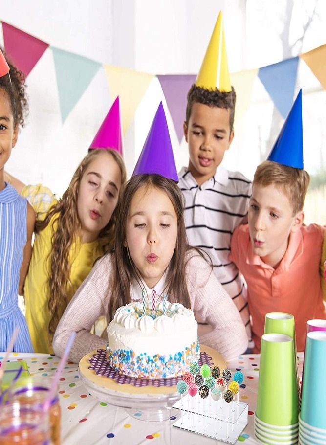 AMERTEER 15 Holes Acrylic Lollipop Holder Clear Display Cake Pop Stand - Image 5