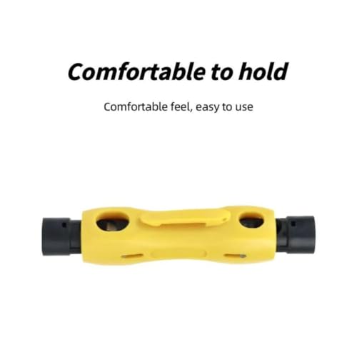 XIKKART RG6 RG11 Coaxial Cable Wire Stripper, Double Ended Coax Wire Stripping Cable Cutter For RG7/11 And RG59/6 or RG6, CAT5 CAT6 Wire Stripper And Cutter Tool - Image 4