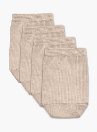 Celeste Floral Textured No Show Socks - Set of 3