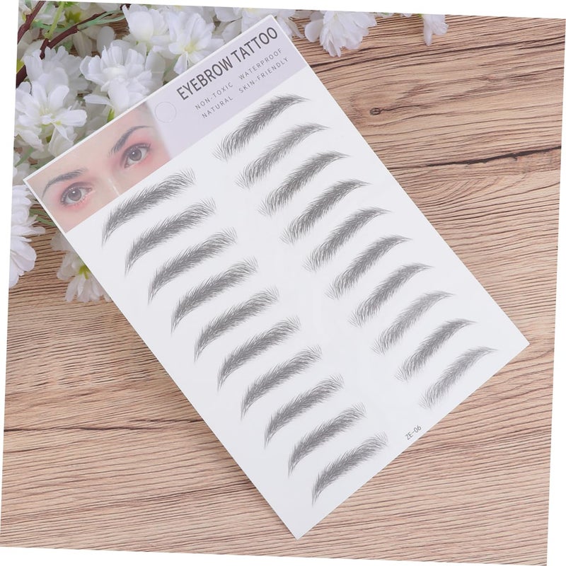 MAGICLULU 2pcs Natural Looking Eyebrow Stickers Easy Apply Brow Transfer Stencils for Men Women - Image 3