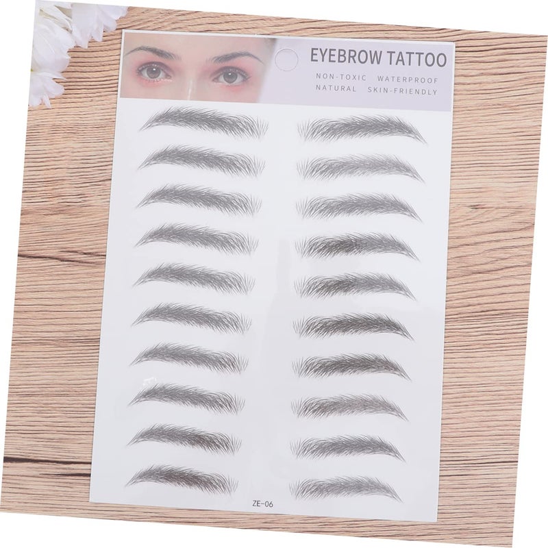 MAGICLULU 2pcs Natural Looking Eyebrow Stickers Easy Apply Brow Transfer Stencils for Men Women - Image 5