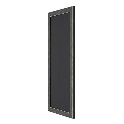 DesignOvation Wyeth Framed Magnetic Chalkboard, 13" x 26", Gray - Image 3