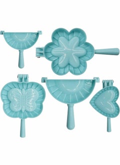 KASTWAVE 5PCS Ravioli Dumpling Maker, KASTWVE Plastic Dumpling Maker Set Dumpling Pasty Molds Cutter Dough Press Set Wrapper Pie Crimper Pastry Mould Tool Accessories for Home Kitchen Cooking  - Image 1