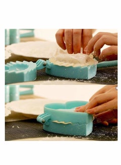 KASTWAVE 5PCS Ravioli Dumpling Maker, KASTWVE Plastic Dumpling Maker Set Dumpling Pasty Molds Cutter Dough Press Set Wrapper Pie Crimper Pastry Mould Tool Accessories for Home Kitchen Cooking  - Image 5