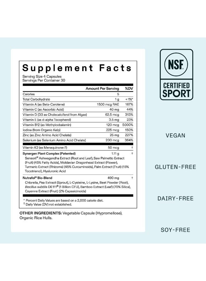 Nutrafol Women's Vegan Hair Growth Supplements, Plant-based, Ages 18-44 - 1 Month Supply - Image 5