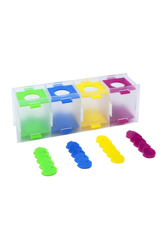 Litewoo Bird Intelligence Training Toy Color Separation Coin Box Education Interactive Playing Puzzle Toy for African Grey Parakeet Cockatiel Cockatoo Finch Canary Budgie Conure Lovebird Amazon - Image 4