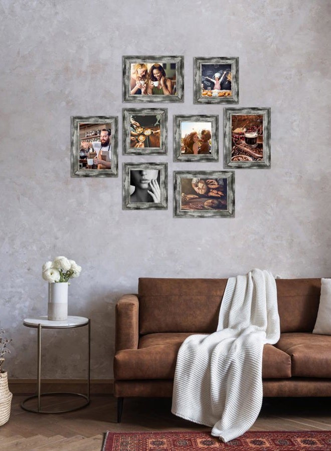 TKYGU 4x6 Picture Frames Set of 4 Vintage Photo Frame, Rustic Retro Photo Frame with Real Glass,Decorative Art Wall Mount and Tabletop Display Family Friends Wedding Gift - Image 4