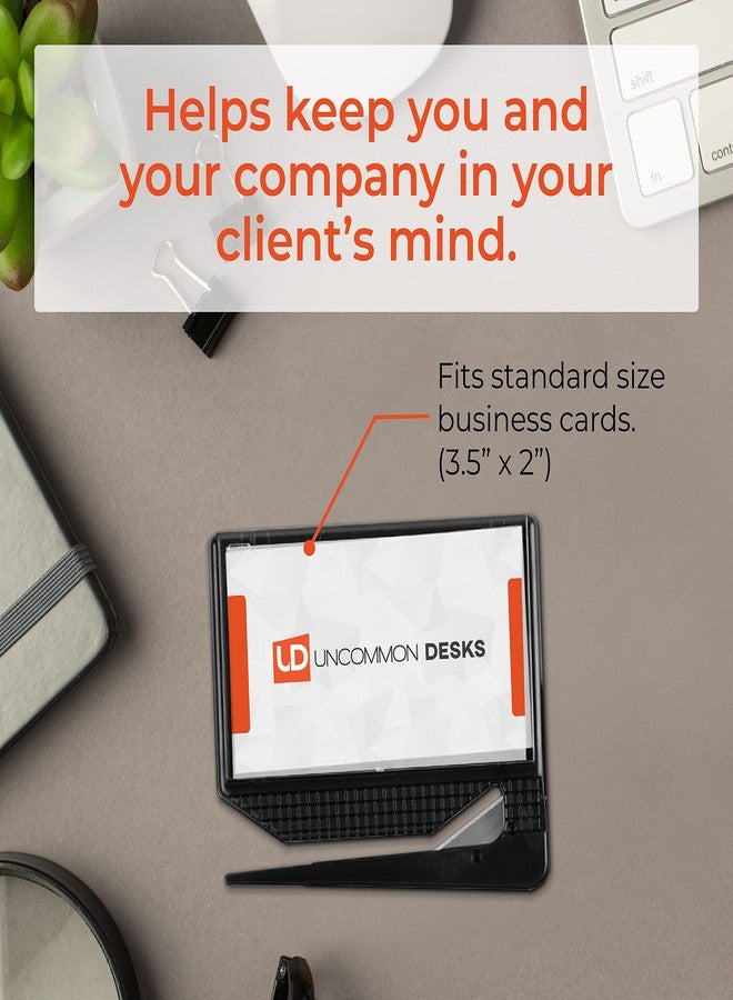 Uncommon Desks Business Card Letter Openers - (25 Pack) (Black) Professional Letter Openers with Business Card Insert, Perfect Promotional Item for Business - Image 4