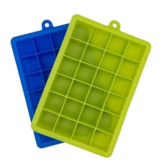 WOX MOX WOX MOX Ice Cube Trays 24 Cavity Per Ice Cube Molds Flexible EasyRelease Silicone BPA Free Dishwasher Safe Trays for Cocktail Freezer Pack of 1  - Image 2