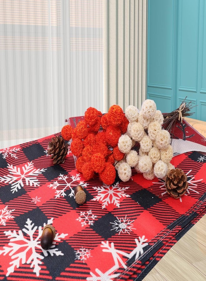 Fumwase 30 PCs Billy Ball Craspedia Bouquet: Natural Dried Flowers for Vase, Boho Decor & DIY Parties - White - Image 5