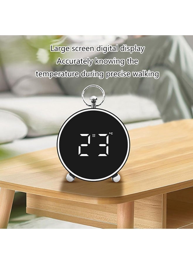 ساعة منبه رقمية متعددة الوظائف بصوت وإضاءة LED - Image 4