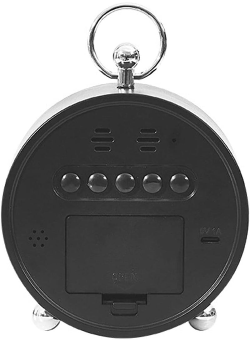 ساعة منبه رقمية متعددة الوظائف بصوت وإضاءة LED - Image 5