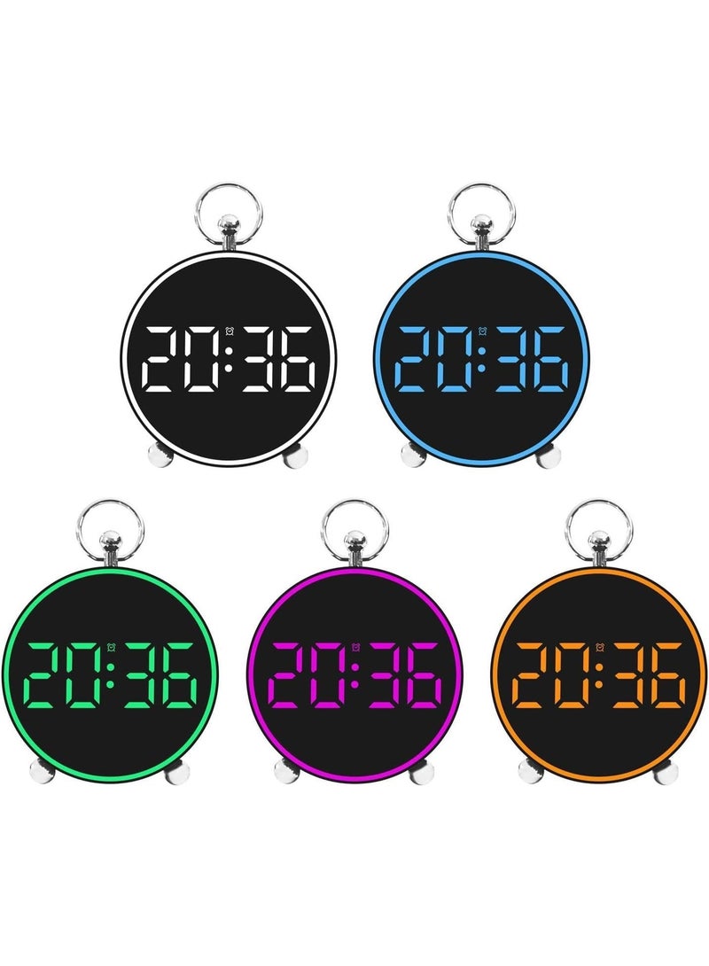 ساعة منبه رقمية متعددة الوظائف بصوت وإضاءة LED - Image 3