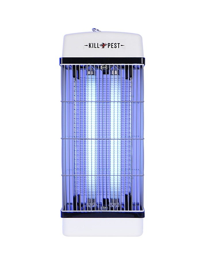 قاتل الذباب - مصيدة البعوض والذباب التجارية، للاستخدام في الداخل والخارج، ضوء UV بقوة 20 وات مع صدمة كهربائية 3800 فولت للقضاء على الحشرات الطائرة