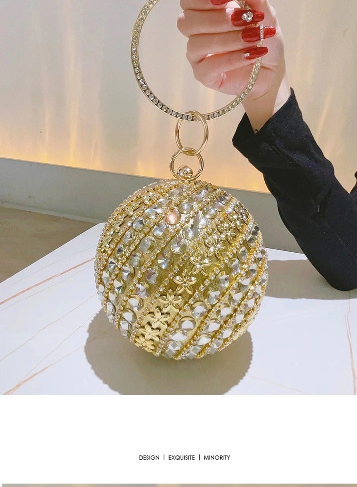 LisaAn Stone Embellished Clutch Figure 15*15*15 Cm - Image 4