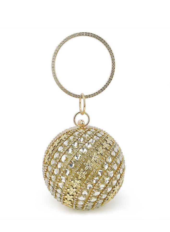 LisaAn Stone Embellished Clutch Figure 15*15*15 Cm - Image 1