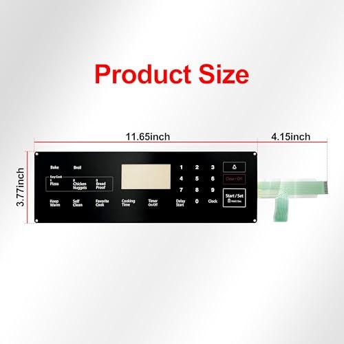 ShineUs DG34-00025A Membrane Switch Touchpad Compatible with Samsung Range Oven,Replacement for PS8764897 AP5800759 - Image 3