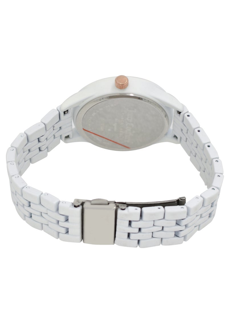 Juicy Couture - Juicy Couture Women's White Dial White Band Watch - Image 1