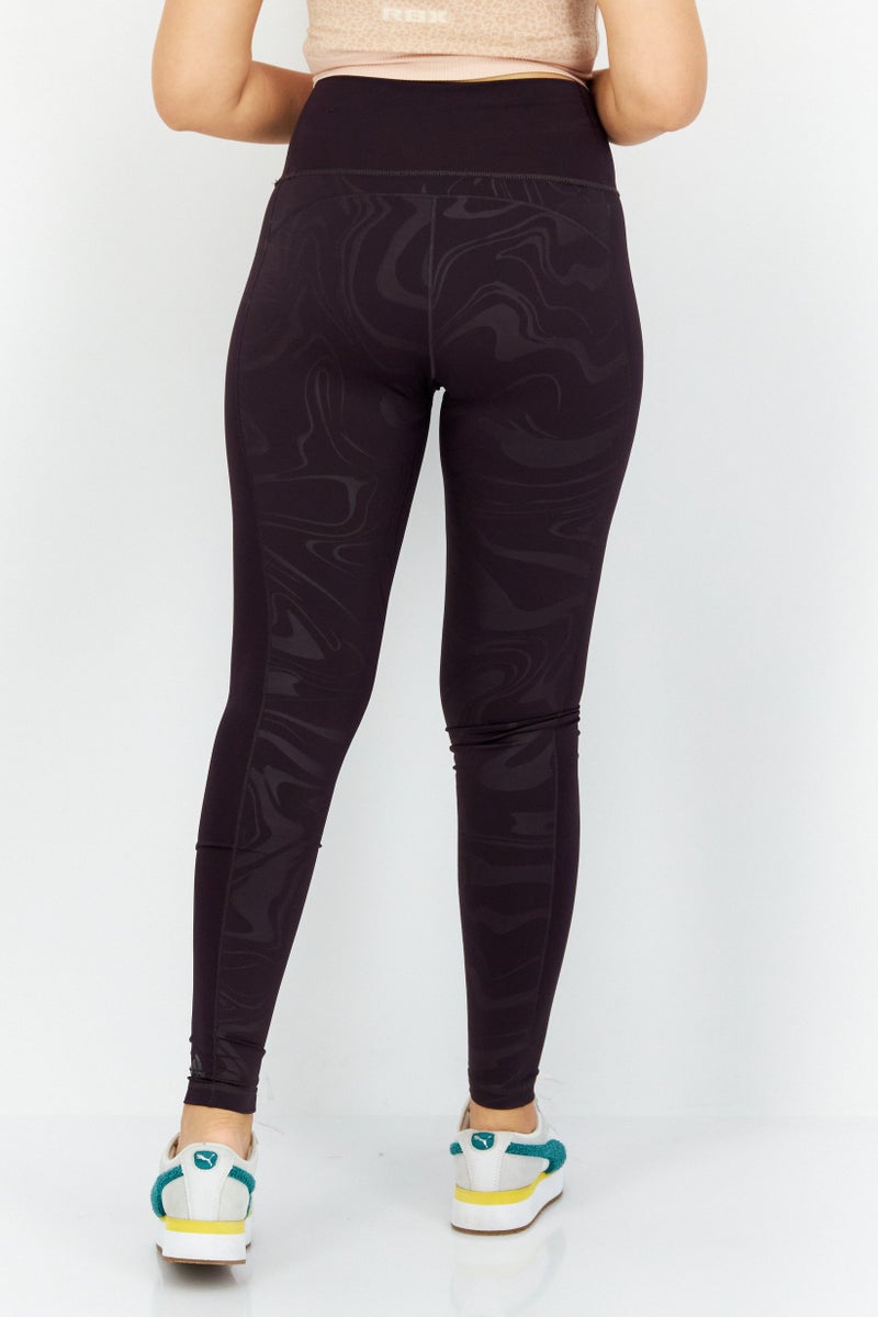 Adidas سراويل رياضية نسائية للياقة البدنية، بنفسجي داكن - Image 4