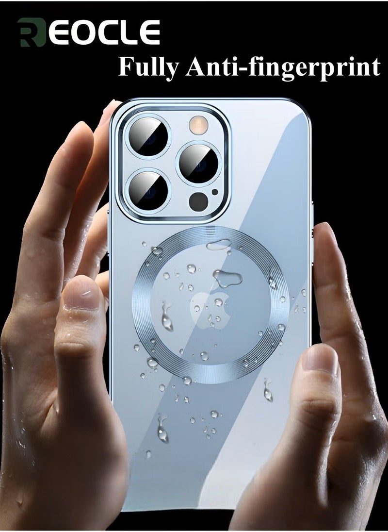 REOCLE Magnetic Case for iPhone 14 Pro Max Transparent Magnet Phone Case Ultra-thin iPhone 14 Pro Max Phone Case with Magnets Anti-scratch Shock-proof and Drop-proof Protection Without Yellowing - Image 2