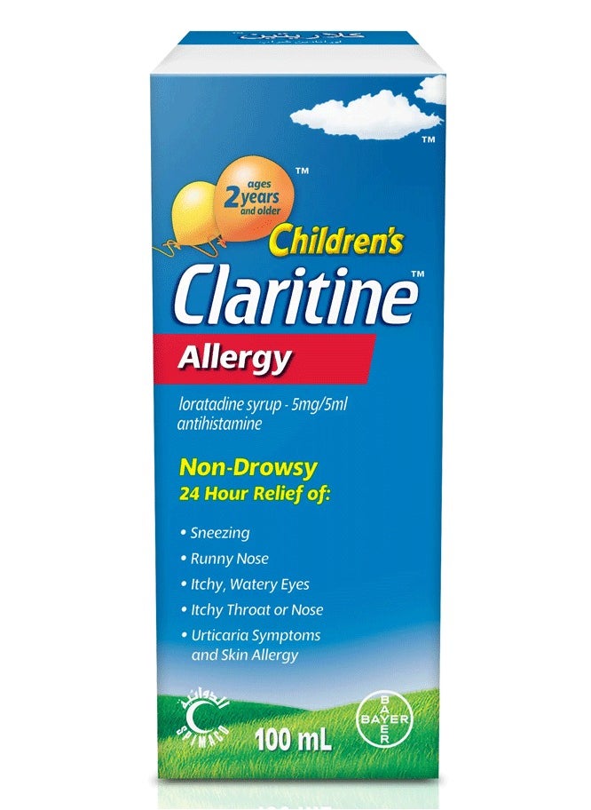Claritine Claritine Children's Syrup 24h non drowsy allergy relief  - Image 2