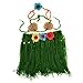 BESTOYARD BESTOYARD Crochet Newborn Photography Props Outfits Baby Girls Hawaiian Grass Hula Skirt Costume Set of 3  - Image 2