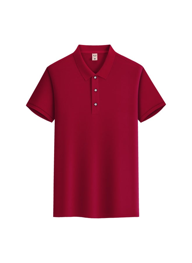 Summer New Men's Advertising Turn-down Collar Short-sleeve Polo Shirt Quick-dry Fabric Versatile Business Casual T-shirt Men