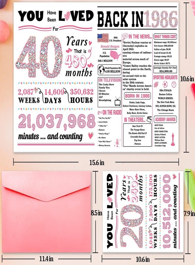 ATTLVV 40th Birthday Card,Funny 40th Birthday Gifts for Women Her,Happy 40th Birthday Decorations for Wife,40 Year Old Birthday Card Gifts for Sister Friends - Image 2