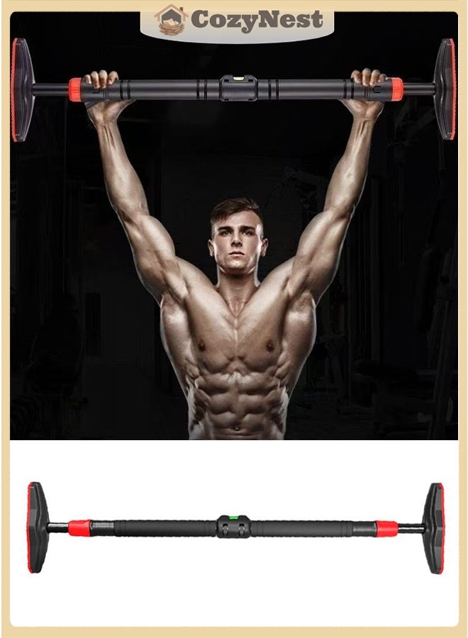 كوزينيست عقّال تمرين علوي للجسم قابل للتعديل للباب تمرين منزلي داخلي بدون حفر بار العقلة قوي التحمل يناسب أبواب بعرض من 71 إلى 105 سم - Image 1