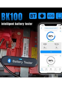Excefore Car Battery Tester, 6V 12V Car BT Battery Tester Battery Load Tester Internal Resistance Tester Analyzer for Car Motorcycle Lawn Mower Steamship  - Image 2
