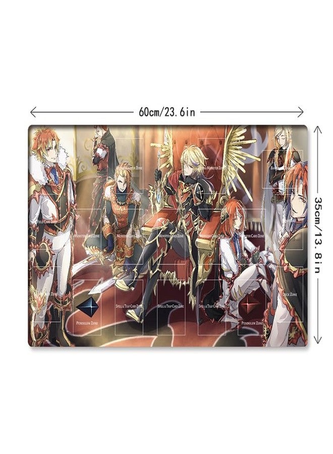 Mlikemat بساط لعب جديد من Mlikemat، بساط لعبة بطاقات التداول Flame Noble Knight TCG CCG OCG مع مناطق + حقيبة مجانية (ZD014-725-A) - Image 5