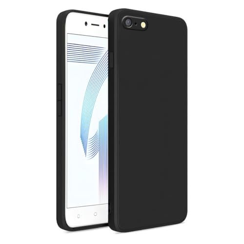 LIRAMARK Silicone Soft Back Cover Case for Oppo A71 (Silicone Black) - Image 1