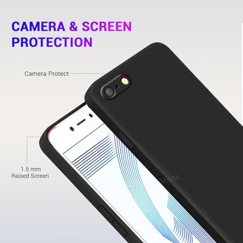 LIRAMARK Silicone Soft Back Cover Case for Oppo A71 (Silicone Black) - Image 3