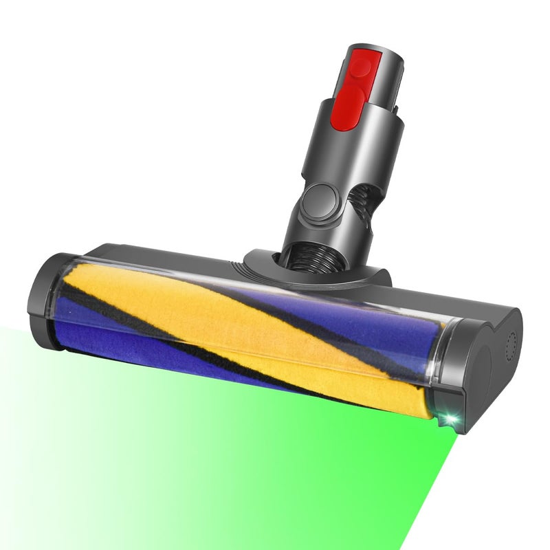 FUNTECK LED Soft Roller Cleaner Head Compatible with Dyson V11 V10 V8 V7 Vacuum Cleaners Illuminating Hidden Dust and Debris and Ideal for Smooth Hard Floors - Image 2