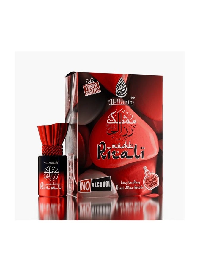 Al Nuaim Al-Nuaim Tohfa Series Mushk Rizali Attar Roll-On Perfume Oil for Women & Men (Unisex) – 6ml | Alcohol-Free Long Lasting White Musk Attar | Oriental Concentrated Ittar Roll-On for Daily Wear, Prayer & Travel - Image 1