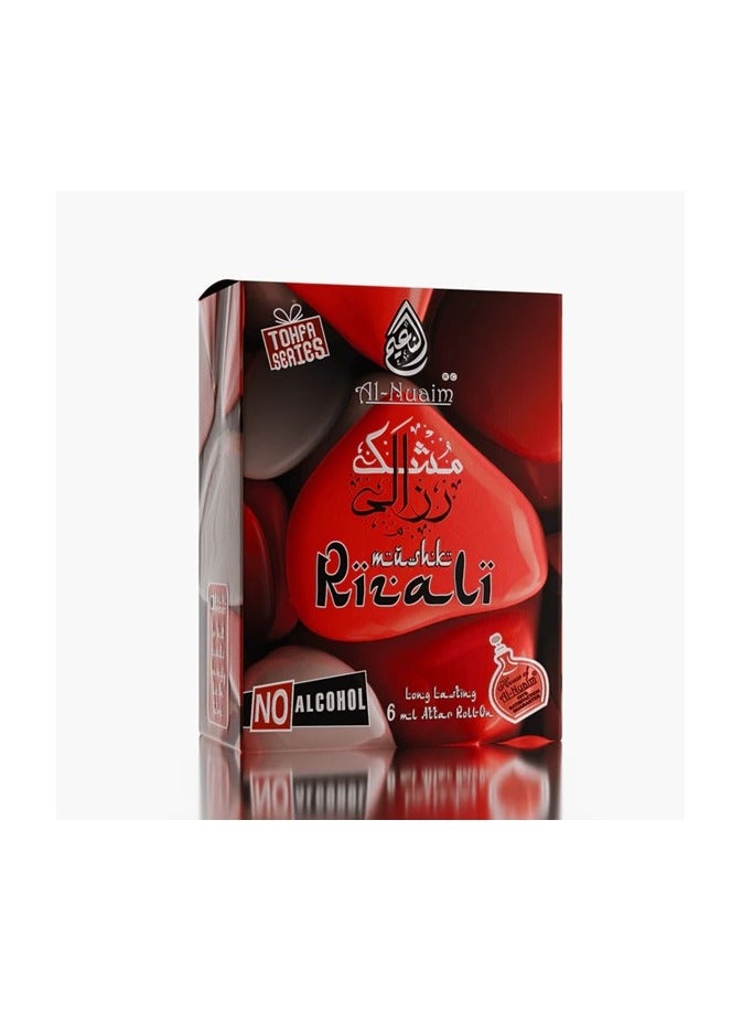 Al Nuaim Al-Nuaim Tohfa Series Mushk Rizali Attar Roll-On Perfume Oil for Women & Men (Unisex) – 6ml | Alcohol-Free Long Lasting White Musk Attar | Oriental Concentrated Ittar Roll-On for Daily Wear, Prayer & Travel - Image 3