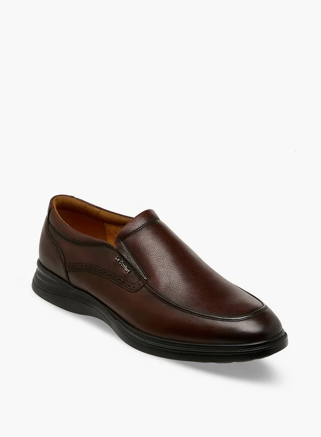 لو كونفورت Men Slip-On Leather Loafers